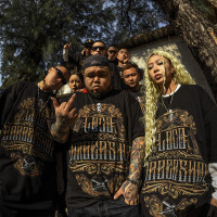 BLACUL x LOCO聯名款黑金短袖T恤男HipHop嘻哈寬鬆肥大半袖西海岸