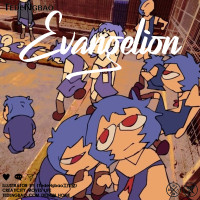 綾波麗聯名新世紀福音戰士卡通情侶裝短袖上衣服動漫EVA周邊T恤衫