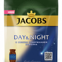 Кофе Jacobs Day & Night декофеинизорованный растворимый, м/у, 130 гр.
