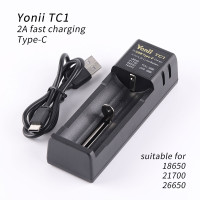 Зарядное устройство Yonii TC1, 2 А, зарядное устройство, подходит для 18650 26650 21700
