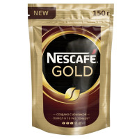 Кофе растворимый Nescafe Gold, м/у, 150 г