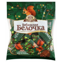 Шоколадные конфеты Бабаевский БАБАЕВСКАЯ БЕЛОЧКА 200 г Chocolate candies Babaevsky BABAYEVSKAYA BELOCHKA 200 g