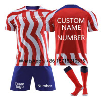 Футболка в испанском стиле на заказ 2022-23, Спортивная одежда для дома, мужская рубашка, костюм, футболка для взрослых и детей, высокое качество