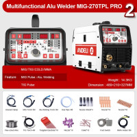 Полуавтоматический сварочный аппарат ANDELI, модель 5 в 1, многофункциональный сварочный аппарат для MIG Pulse TIG MMA COLD