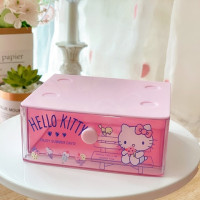 Ящик для хранения Sanrio с милым мультяшным аниме Hello Kitty моя мелодия Девочка Сердце детский Настольный Мини ящик портативный ящик для ювелирных изделий