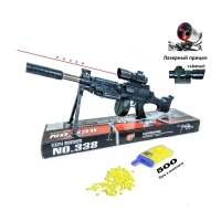 Пневматический игрушечный автомат пулемет с пульками