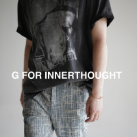 G FOR INNERTHOUGHT|Original復古漸層印花水洗做舊全棉短袖T恤