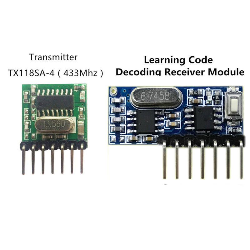 433-Mhz-Wireless-Receiver-and-Transmitter-Remote-Control-Learning-Code-1527-Decoding-Module-4-Ch-output