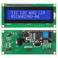 Последовательный адаптер интерфейса IIC/ I2C/ LCD и подсветка ЖК-модуля 1602 16x2, совместима с Arduino R3 MEGA2560