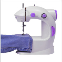 外贸出口201家用电动缝纫机多功能 衣车 台式 微小型缝纫机带灯