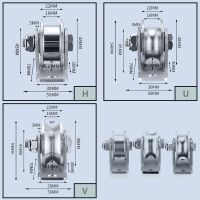Роликовый шкив из нержавеющей стали с пазами, сверхтихий блок с одним шкивом для спортивного оборудования «сделай сам», раздвижные ворота