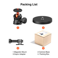 Металлический Сильный магнитный автомобильный держатель на присоске для камеры на окно автомобиля 360 шаровая Головка для экшн-камеры GoPro 12 11 10 9 Insta360