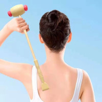 （2个装）木柄不求人敲背按摩捶抓痒抓背手挠器敲打颈椎健身锤甄