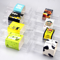 E1670吸塑盒常温蛋糕盒西点盒瑞士卷盒长方透明盒天地盖盒100套金