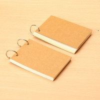 A6空白笔记本活页迷你A7随身环扣式可拆卸便携小便签本考研词组积