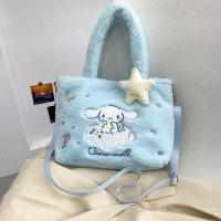 Sanrio, Hello Kitty плюшевая сумка Kuromi Cinnamoroll, сумка через плечо, рюкзак, сумка-тоут, сумка My Melody, плюшевая сумка для хранения, подарок для девушки