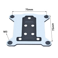 Кулер для процессора, металлическая скобка для задней панели материнской платы, для Intel LGA 1155, 1156, 1151, 1150, 115X, установите крепление