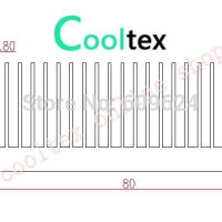 Алюминиевый радиатор для чипа интегральной схемы, 160x80x26,9 мм