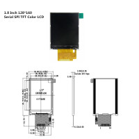 1,8 дюймовый 128*160 последовательный цветной ЖК-модуль SPI TFT 128x16 0 дисплей ST7735 с интерфейсом SPI 5 портами IO для arduino комплект для самостоятельной сборки