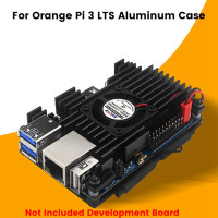 Алюминиевый Чехол для Orange Pi 3 LTS с охлаждающим вентилятором, макетная плата, защитный корпус с пассивным охлаждением