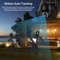 IP-Камера уличная с Wi-Fi, PTZ, 4K, 8 Мп, 5 МП, 1080P