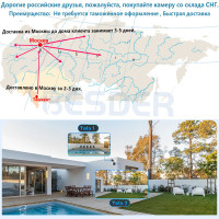 BESDER 4K 8MP Wifi камера PTZ открытый двойной экран Обнаружение человека двойные линзы 4MP защита безопасности IP камера Аудио iCSee App