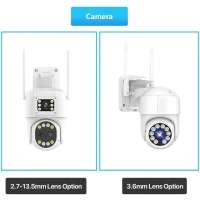 PTZ скоростная купольная Wi-Fi IP камера 1080P 5MP наружная 5X Zoom Беспроводная камера 8 шт. Led двухсторонняя аудио CCTV камера наблюдения приложение Camhi