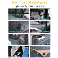 1 пара автомобильных стереодинамиков Мини - купол Высокий громкоговоритель Звуковой громкоговоритель 2 x 200 Вт 1 пара сверхмощных универсальных громкоговорителей