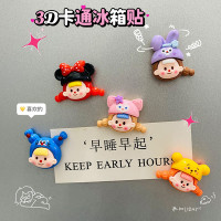 抖音卡通人偶娃娃早教装饰磁性贴 立体磁性树脂家居冰箱贴留言贴