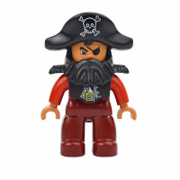 Фигурки большого размера, конструктор, кукла, семейный фермер, пиратский работник, врач, полицейский, совместим с большим кубиком, сборный дом, игрушка Duploes