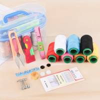 大号针线盒套装批发家用便携10件套百宝箱缝纫工具大线卷针线包