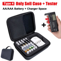 Новейший портативный жесткий органайзер для батарей 18650/AA/AAA/9 в