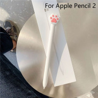 Защитный чехол с милым котом и когтями для Apple Pencil 1/2, силиконовый чехол для планшета iPad, стилус для сенсорного экрана, Мультяшные Чехлы для карандашей с цветами