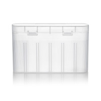 Портативный держатель для батарей, ящик для хранения перезаряжаемых батарей 18650 AA AAA, органайзеры для батарей 1/6,