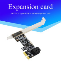 SA3001 2 порта SATA III PCIe Плата расширения SATA 3,0 к PCI-e 1X карта контроллера PCI Экспресс адаптер конвертер с кронштейном Новинка