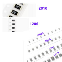 100 шт. 1206 5% SMD резистор 1/4 Вт 0R ~ 10 м 22R 33R 47R 51R 68R 1R 100R 1K 3K3 4K7 10K 1M 10M 10M 5K1 22K 10K 220R 0R