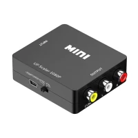 Композитный преобразователь HD 1080P RCA AV в HDMI-совместимый конвертер AV2 HDMI аудио видео кабель CVBS AV адаптер с USB цифровым кабелем