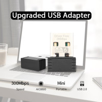 USB-адаптер для ПК и ноутбука, 2,4 ГГц, 300 Мбит/с