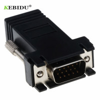 Удлинитель kebidu RJ45 в VGA, штекер к локальной сети CAT5 CAT6 RJ45 сетевой Ethernet-Кабель, гнездовой адаптер, дополнительный переключатель для компьютера