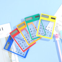 Портативный ЖК-дисплей с 8-значным сенсорным экраном, ультратонкий, прозрачный калькулятор на солнечных батареях, научный калькулятор студент, школа, офис