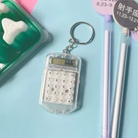 Многофункциональный калькулятор, креативный удобный электронный мини-калькулятор, сумка, очаровательный брелок для школы