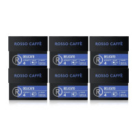 Rosso Caffe Delicato Набор из 6 упаковок капсульного кофе совместимого с кофемашинами Nespresso Original Line