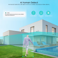 BESDER 4K 8MP 5MP Ultra HD PTZ IP-камера AI Обнаружение человека Водонепроницаемая камера видеонаблюдения WiFi 1080P Автоматическое отслеживание P2P Видеонаблюдение ИК / Цветное ночное видение Облачное хранилище