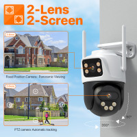 IP-камера видеонаблюдения, 2 к, 8 Мп, Wi-Fi, PTZ