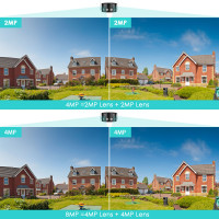 4K 8 Мп IP камера WiFi цветное ночное видение 180 ° Широкий Ангел наружная Wifi камера наблюдения s 4MP CCTV камера обеспечения безопасности камера