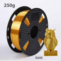 Шелковая нить для 3D-принтера, 1,75 мм, 250 г, блестящая, металлическая, 0,25 кг, черно-красная и т. д., 19 цветов