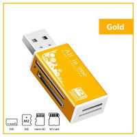 Кардридер MS M2 SD TF 4 в 1, USB устройство для чтения карт Micro SD 4 слота, адаптер памяти для MS MMC SDHC MS Duo T-Flash