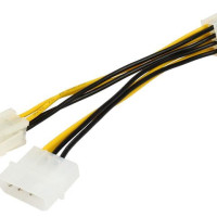 6-дюймовый ATX 12 В P4 4-контактный кабель адаптера Molex LP4 в EPS 12 В 8-контактный кабель адаптера для материнской платы/детской платы, ATX P4 в EPS 8pin