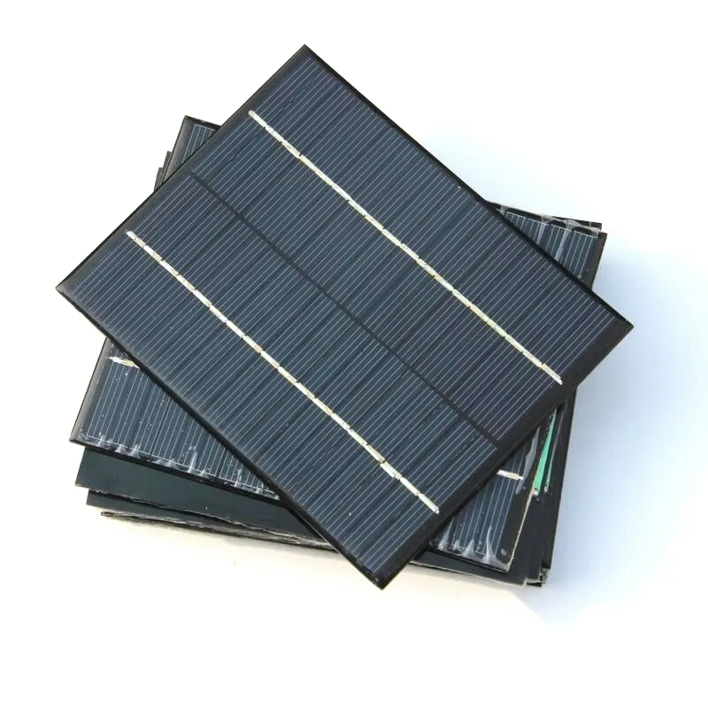 BUHESHUI Min Epoxy Solar Cell Module 2W 18V Polycrystalline Solar Panel For 12V Battery Charger DIY System Education 136*110MM