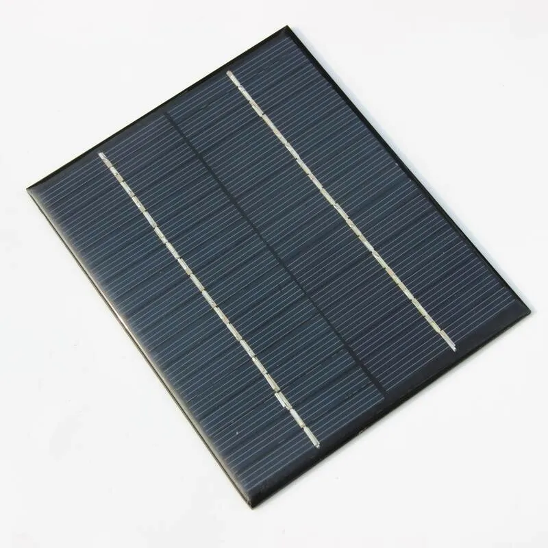 BUHESHUI Min Epoxy Solar Cell Module 2W 18V Polycrystalline Solar Panel For 12V Battery Charger DIY System Education 136*110MM